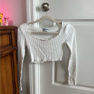 Princess Polly Knit Long Sleeve Crop Top